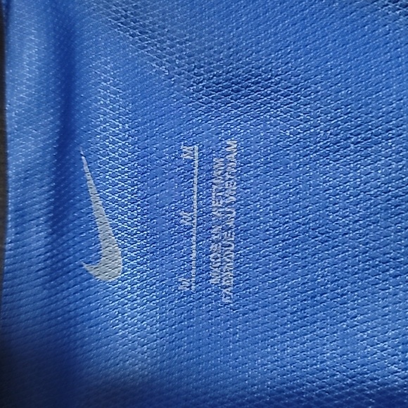 Nike Women's Stock Short Sleeve Softball Windshirt Royal Blue and Black Top , M - Picture 5 of 9